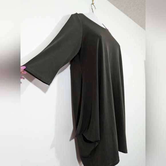 Forest Green Code Vitesse Peplum Dress s:L - Picture 2 of 12